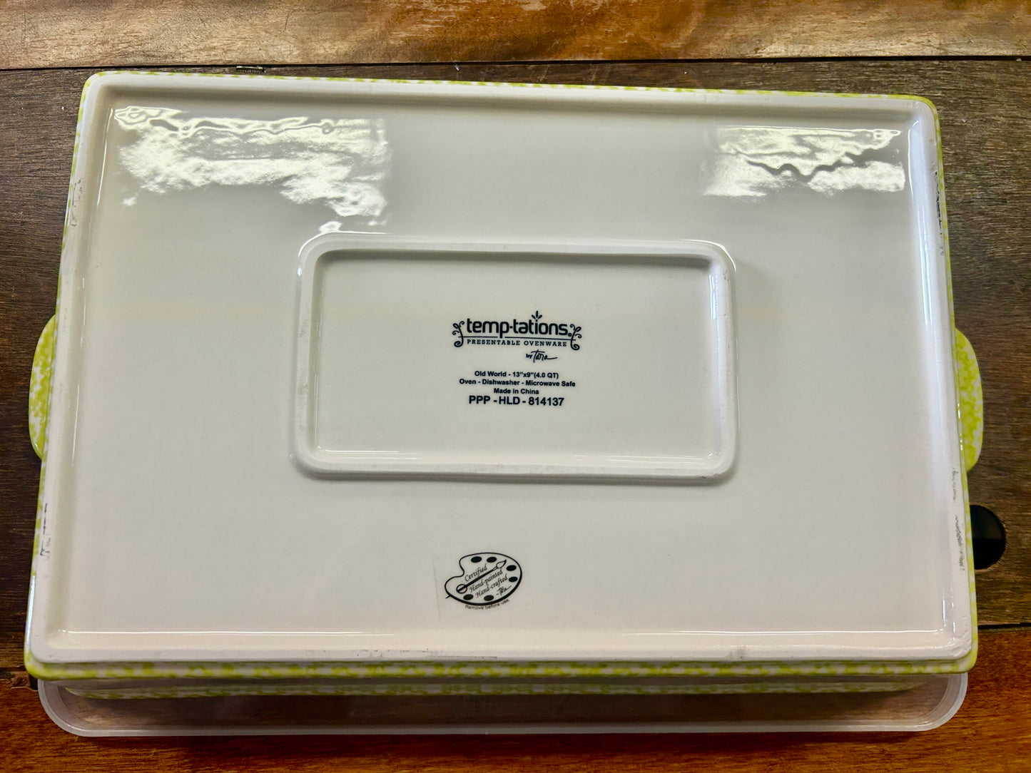 Green Temptations Old World Lime Baker Rack Lid, 4 QT
