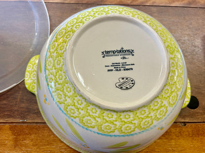 Green Temptations Old World 4 QT Bowl & Lid, 4 QT