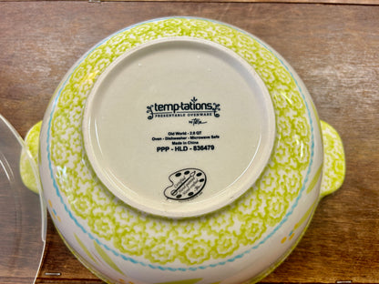 Green Temptations Old World 2 QT Bowl & Lid, 2 QT