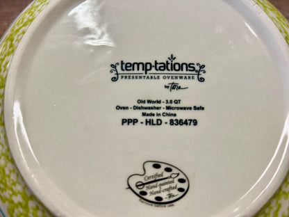 Green Temptations Old World 3 QT Bowl & Lid, 3 QT