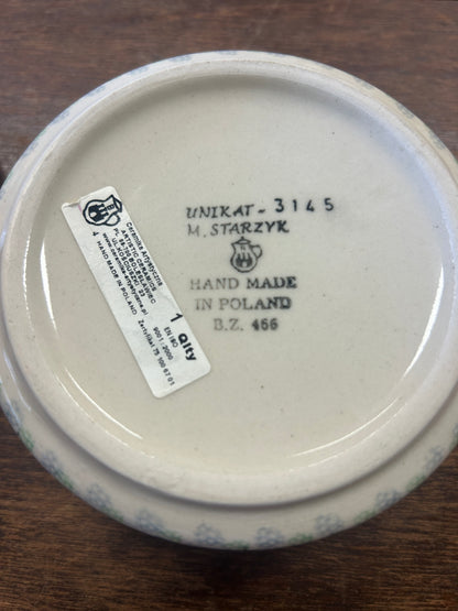 Multicolor UNIKAT Polish Pottery Canister, 5"