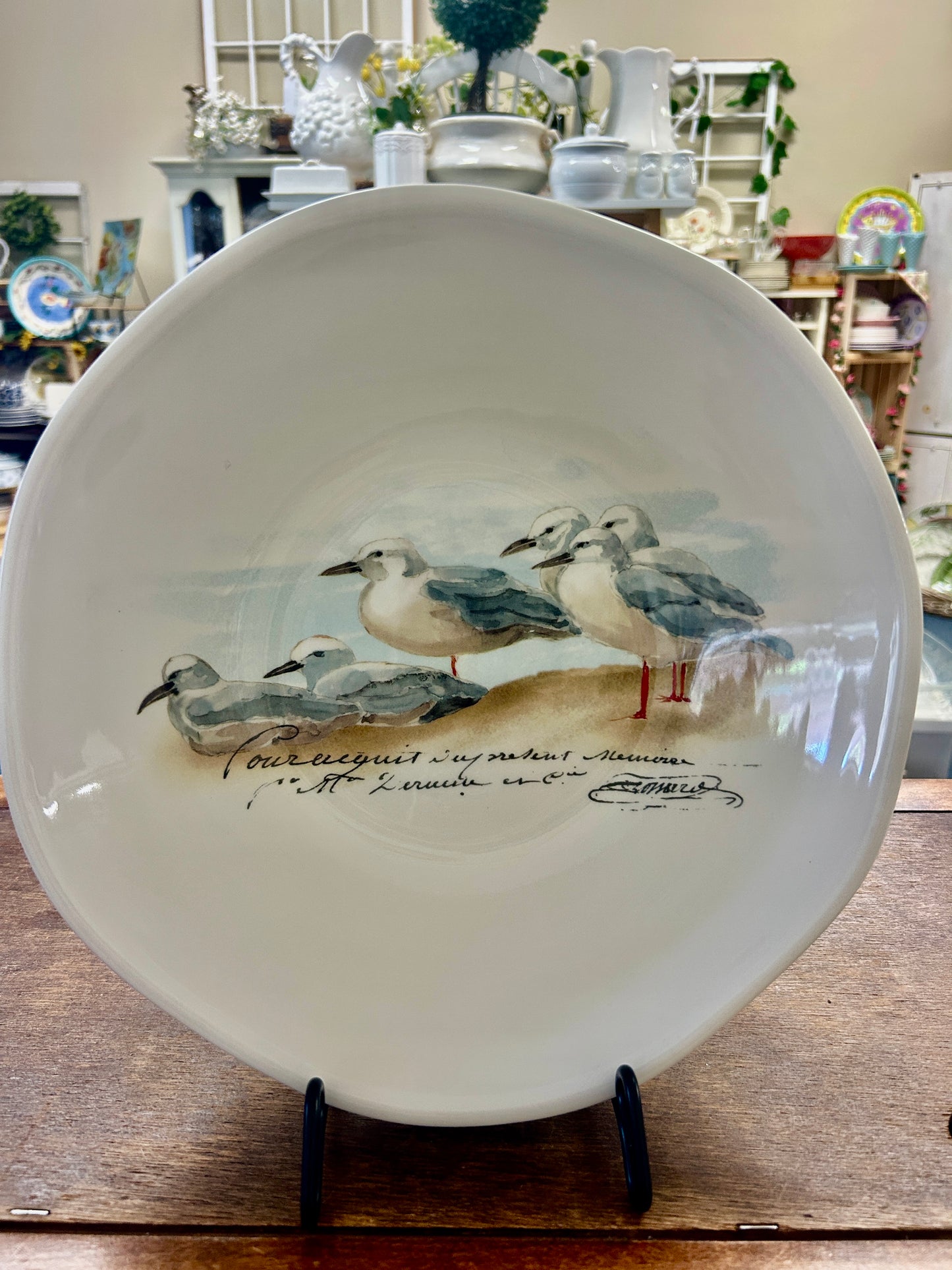 White Opificio Etico Sandpiper Bowl Italy, 13"