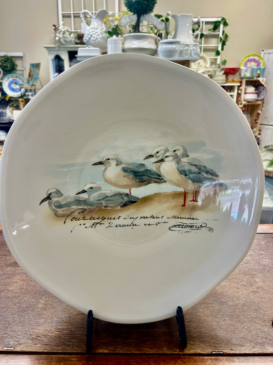 White Opificio Etico Sandpiper Bowl Italy, 13"