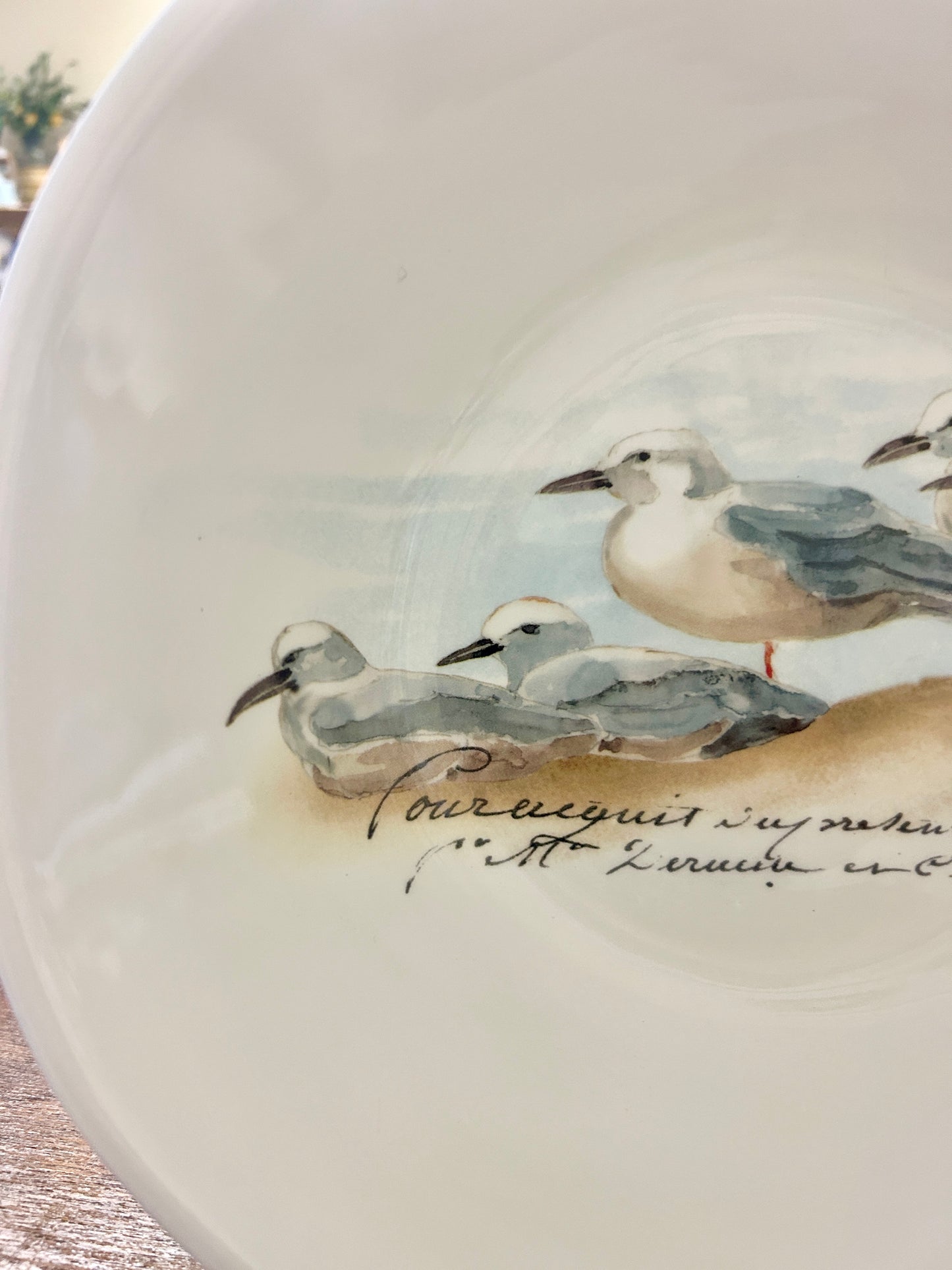 White Opificio Etico Sandpiper Bowl Italy, 13"