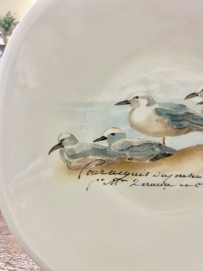 White Opificio Etico Sandpiper Bowl Italy, 13"
