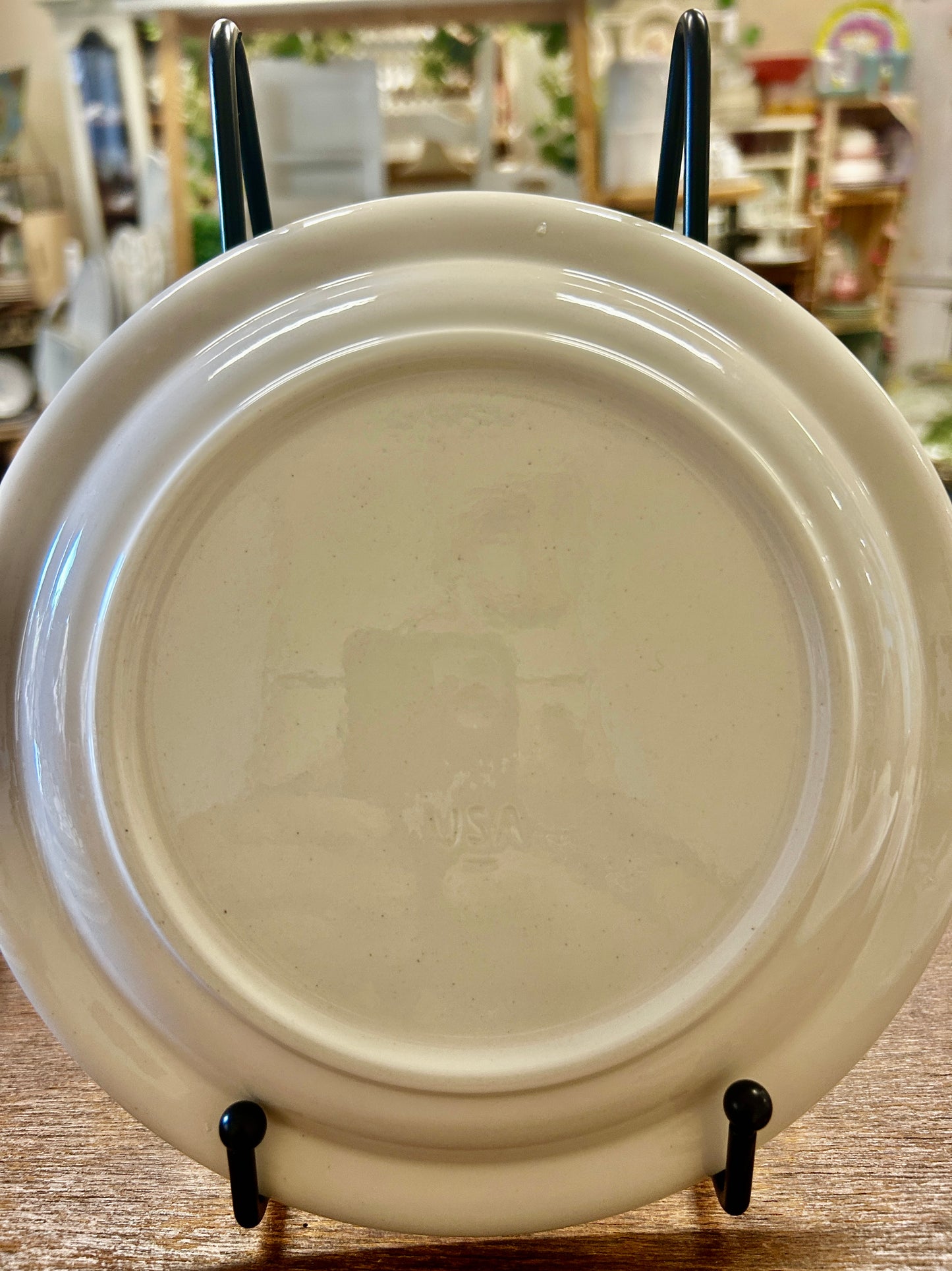 Black & White  Hors D'oeuvres Plate, 7 3/4"