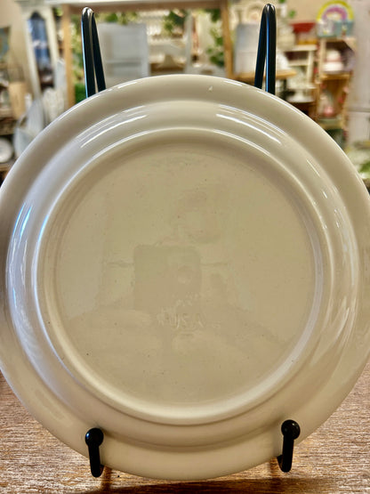 Black & White  Hors D'oeuvres Plate, 7 3/4"