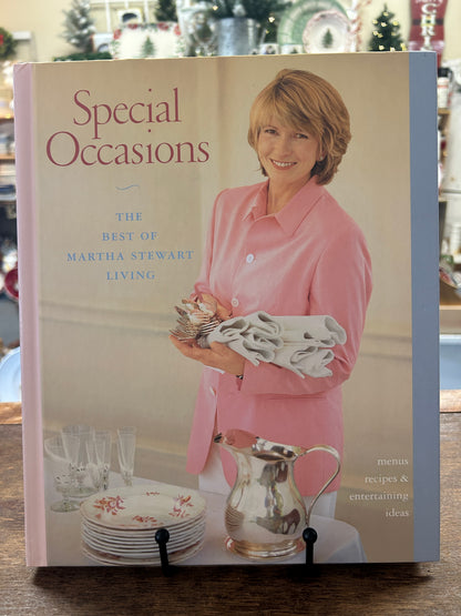 Martha Stewart Special Occasions book with front cover photo of woman in pink