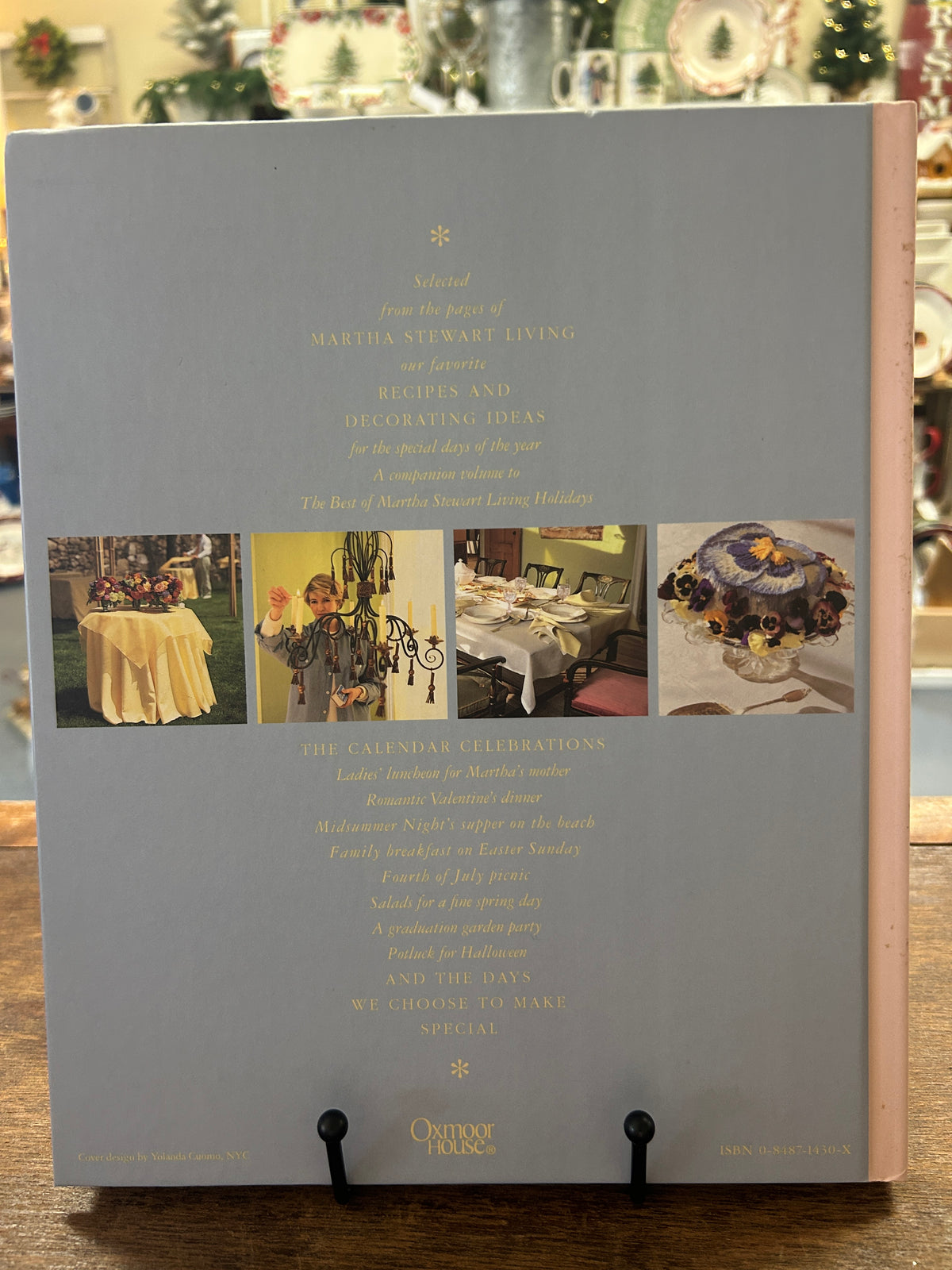 Special Occasions book back cover with gray collage of party scenes