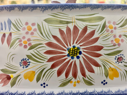 Multicolor Quimper Fleuri Platter France, 8 1/4"
