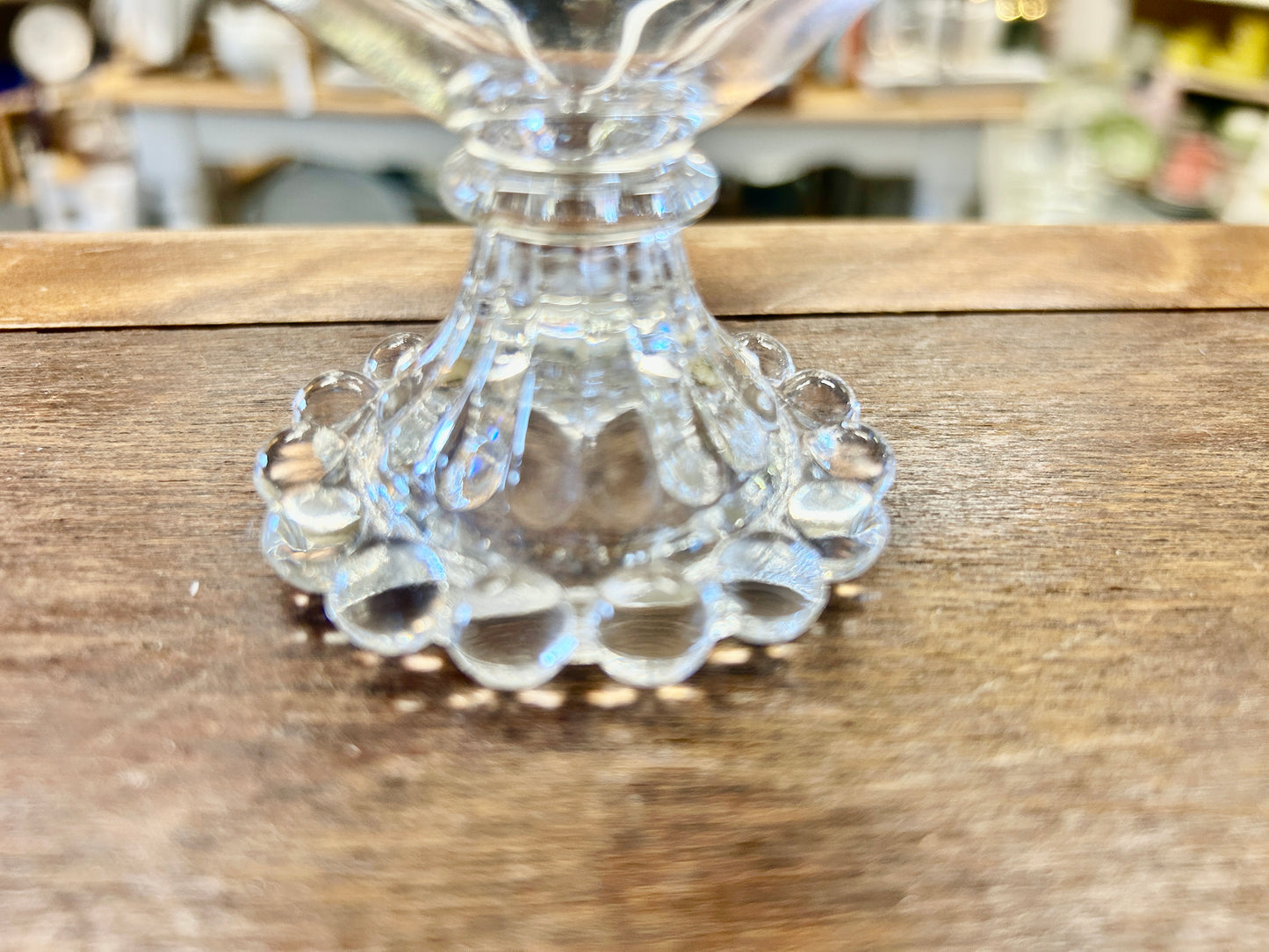 Clear Anchor Hocking Boopie Berwick Sherbet Glass, 3 1/2"
