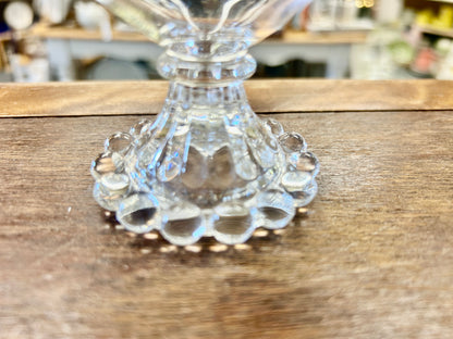Clear Anchor Hocking Boopie Berwick Sherbet Glass, 3 1/2"