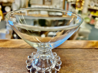 Clear Anchor Hocking Boopie Berwick Sherbet Glass, 3 1/2"