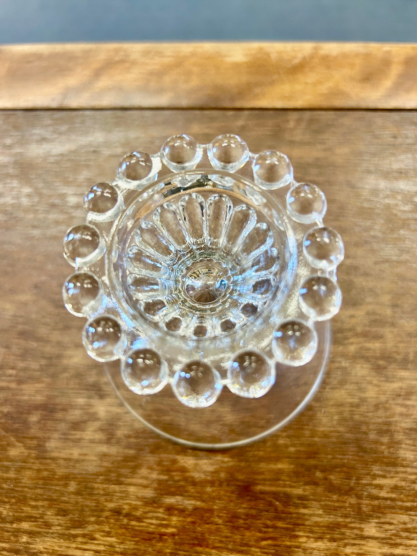 Clear Anchor Hocking Boopie Berwick Sherbet Glass, 3 1/2"