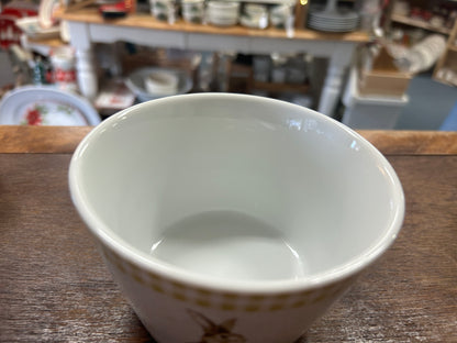 White ceramic bowl interior with glossy finish