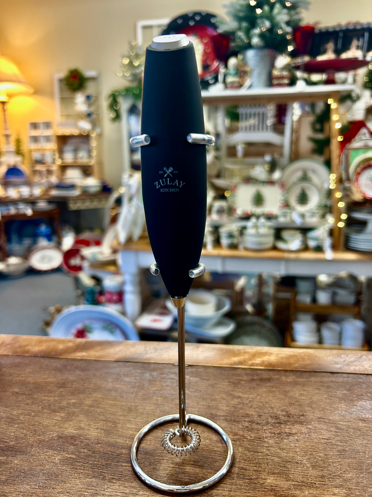 Black Zulay Kitchen NEW Milk Frother, 9 1/2"