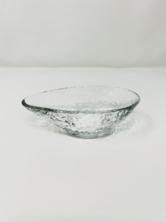 Clear Embossed Tear Drop Bowl, 5 1/2"