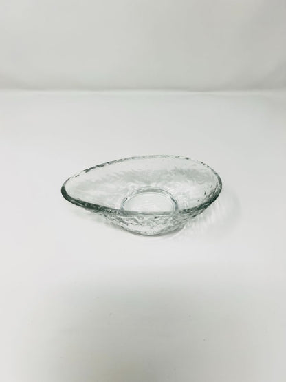 Clear Embossed Tear Drop Bowl, 5 1/2"