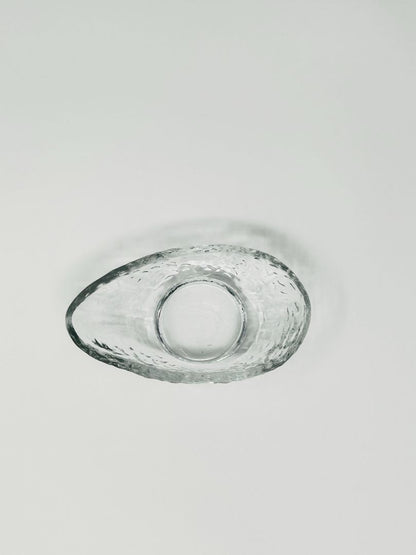 Clear Embossed Tear Drop Bowl, 5 1/2"