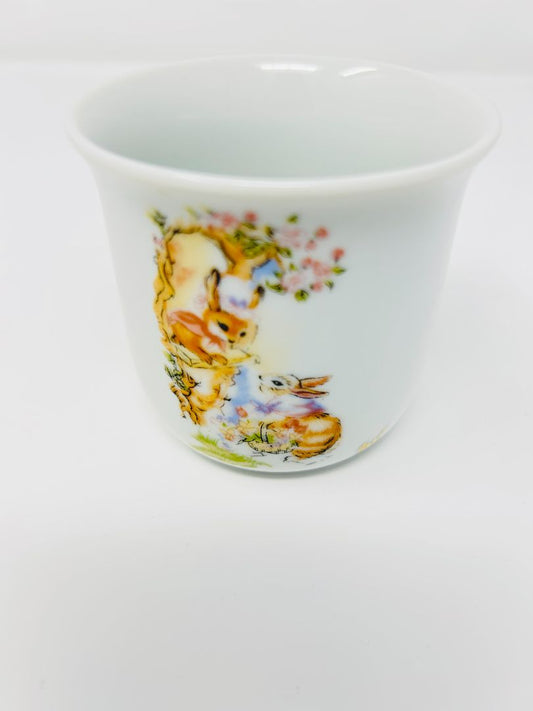 White  Bunnies Mug, 8 ounces