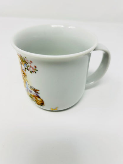 White  Bunnies Mug, 8 ounces