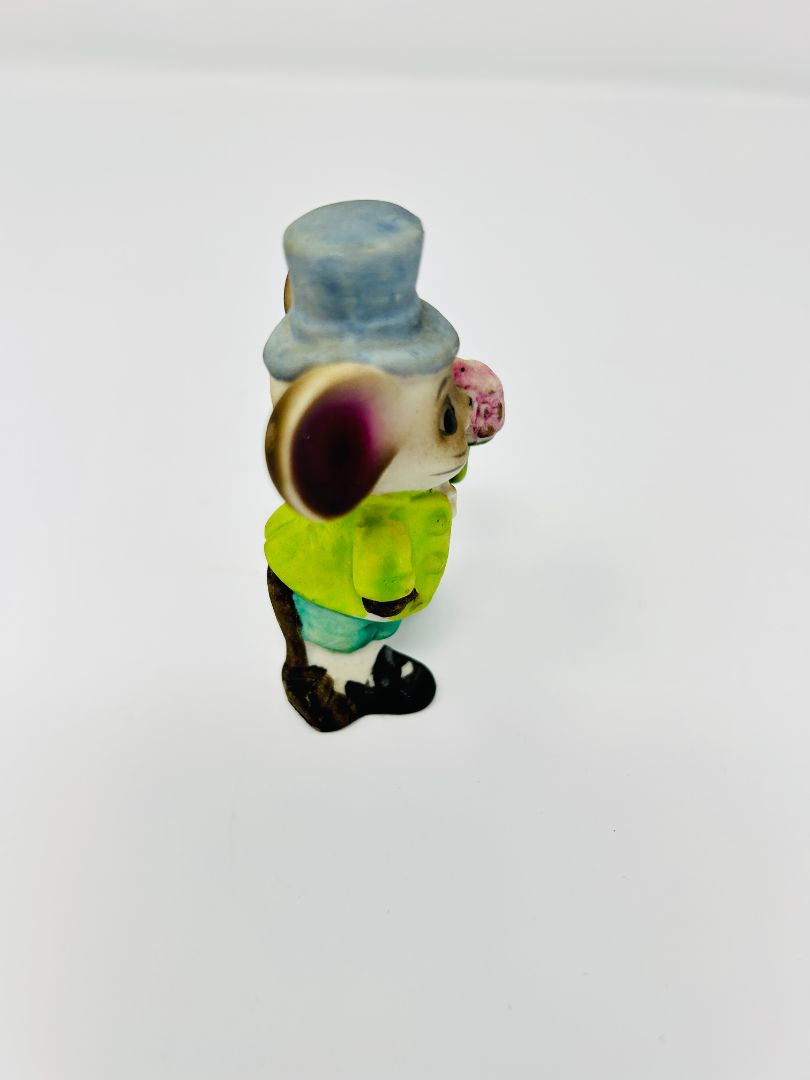 Multicolor  Ceramic Mouse Groom Taiwan, 3"