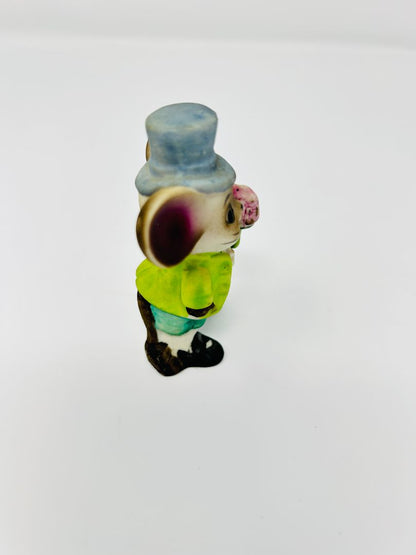 Multicolor  Ceramic Mouse Groom Taiwan, 3"