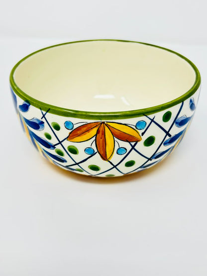 Multicolor Terra Bella Blue & Gold Design Bowl, 5.5" x 3"