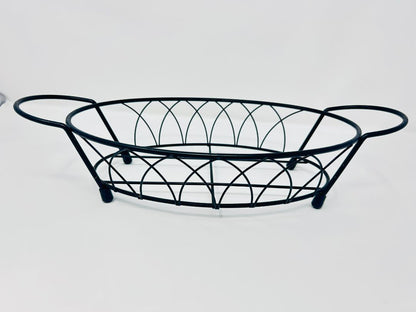 Cranberry Temptations Old World Oval Baker Rack w/ Lid, 13"