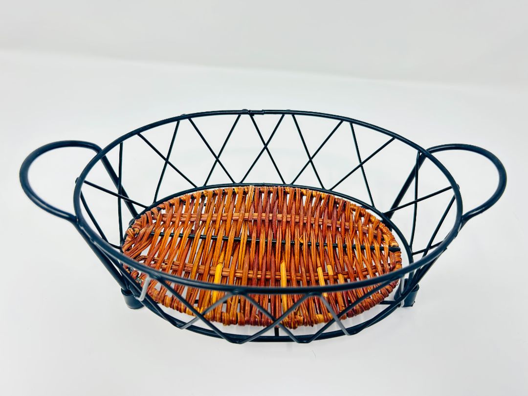 Cranberry Temptations Old World Oval Baker w/ Rack 3 pcs, 6 3/4"