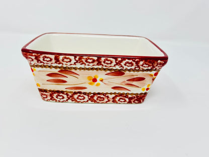 Cranberry Temptations Old World Rect. Baker w/ Rack 3 pcs, 5 3/4"