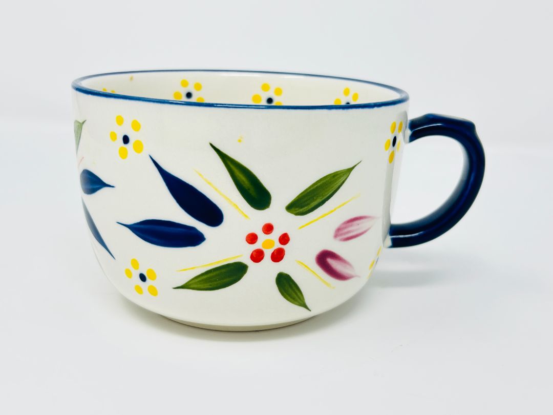 Temptations Old World Navy Blue Mug, 18 ounces